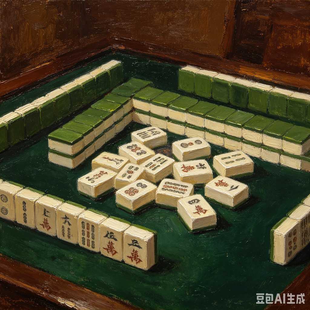 decorative mahjong tiles set